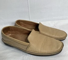 Johnston & Murphy Mens 8.5 M Tan Driving Loafers Slip-On Dress Shoes