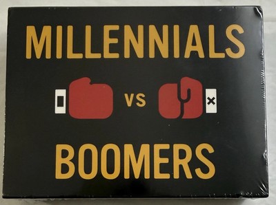 Millennials vs Boomers: The Generation Gap Trivia Family Party Game, New Sealed