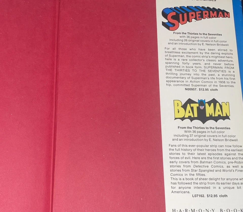 Shazam! Libro de tapa dura 1977 DC Comics Dust Jacket De los años 40 a los 70 Foto 3 de 4