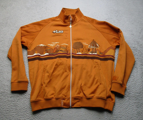 LRG Roots and Equipment Track Jacket Mens 3XL Embroidered Nature Rock