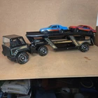Tonka Car Transporter Carrier  Black Pressed Steel Vehicle Hauler Vintage 1984