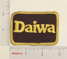 Vintage Embroidered Patch DAIWA Fishing Rods Reels Tackle Angler Emblem Logo