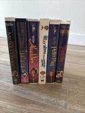 Lot Of 6 Walt Disney VHS Tapes 2 Black Diamond VHS Tapes