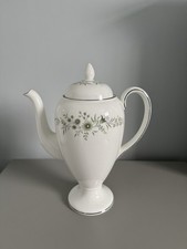 Vintage Late 20th Century Wedgwood Westbury Coffee Pot Fine Bone China England