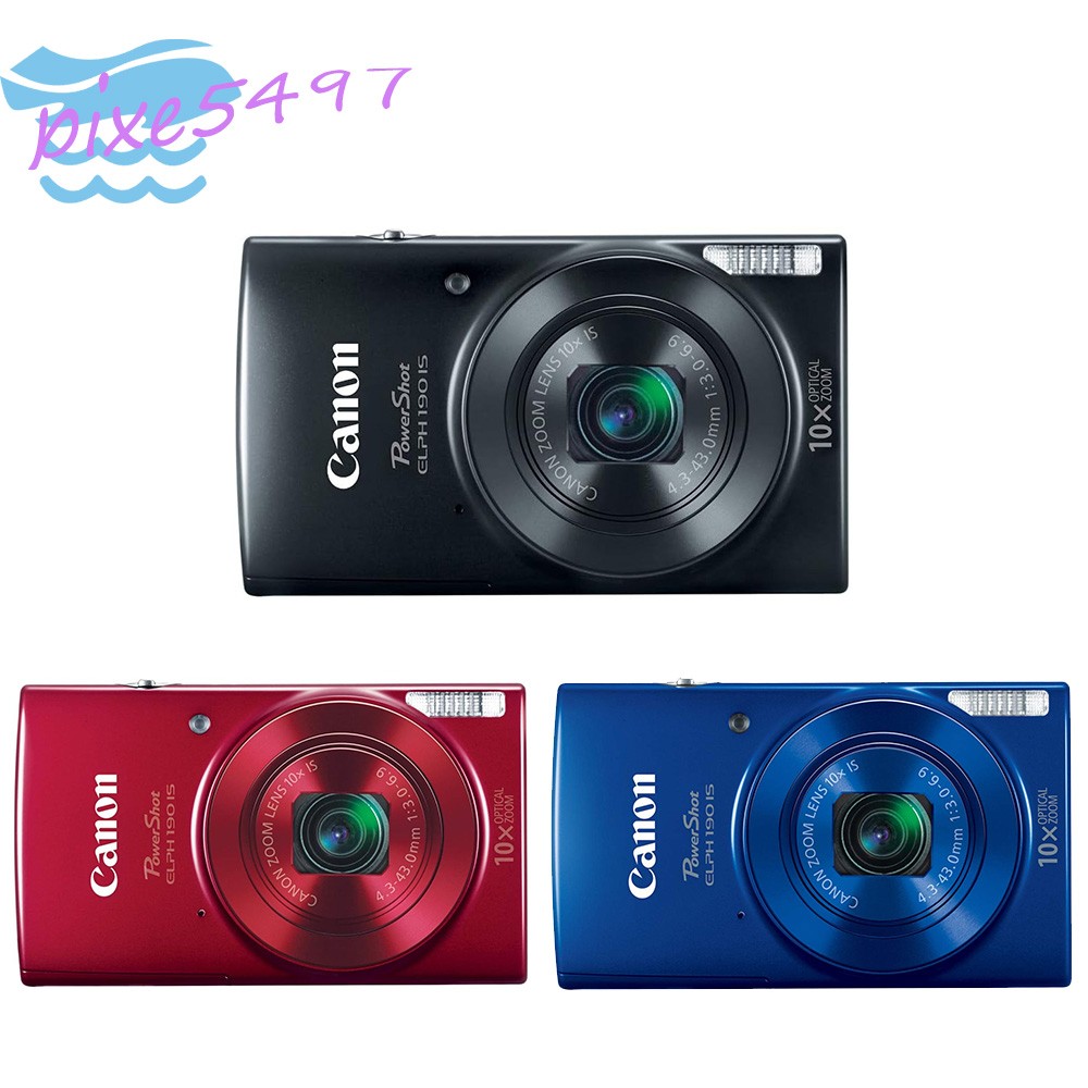 Canon PowerShot ELPH 190 IS Digital Camera 20 MP 10x Optical Zoom