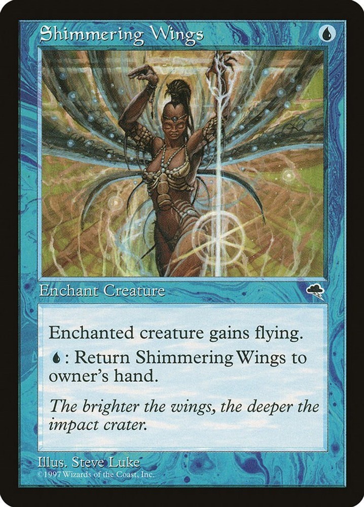 Shimmering Wings TMP 87 C Tempest Magic Card NM
