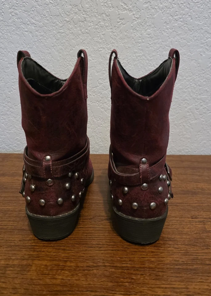 Botas de Vaquero Michael Antonio Mujer Púrpura Rojizo, Talla 7.5, Buen Estado Foto 4 de 4