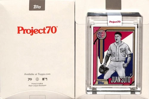 2021 TOPPS PROJECT 70 #544 1987 JUAN SOTO -WASHINGTON NATIONALS- MISTER CARTOON