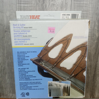 EASYHEAT ADKS Roof & Gutter De-icing Kit 100 Feet