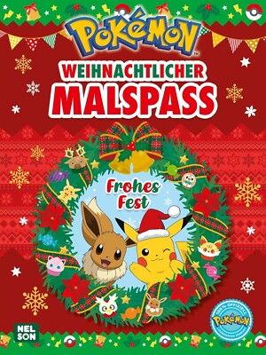 Pokémon Activity-Buch: Weihnachtlicher Malspass: über 60 festlichen Motiven NEU