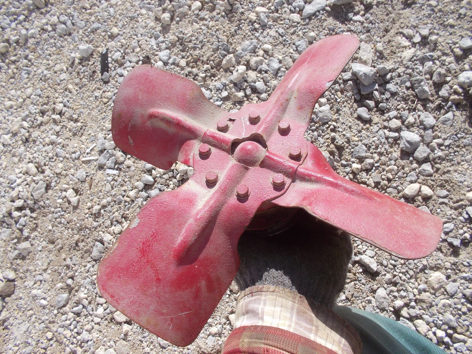 Farmall Cub tractor good working IH IHC engine motor fan blade &w/ belt