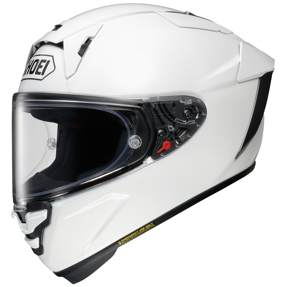 SHOEI X-FIFTEEN WHITE MOTORCYCLE STREET FULL FACE HELMET SNELL