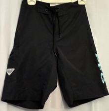 Columbia PFG Men  s Omni Swim Trunks Board Shorts Logo Size 30 Waist Blck Unworn