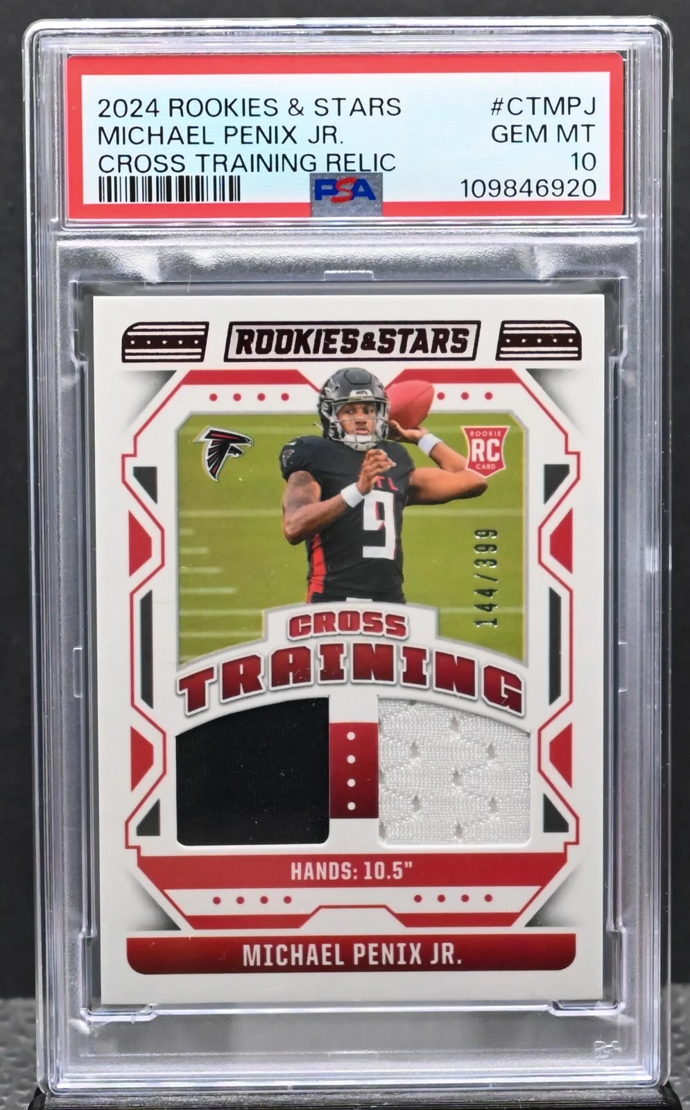 Michael Penix Panini Rookies & Stars Cross Training Relics #CTMPJ Base