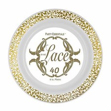 1 of Party Essentials 9" Party Plates   Neon Pink 12 Ct.