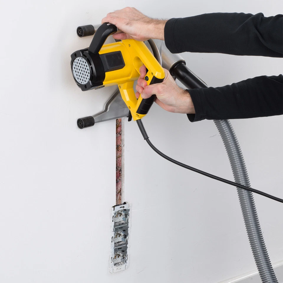 Mauernutfräse Schlitzfräser Wandschlitzer 1800 W + 6 Trennscheiben 150 mm Koffer - Bild 3 von 4