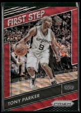 2016-17 Panini Prizm First Step Ruby Wave Prizm #2 - Tony Parker - Spurs!