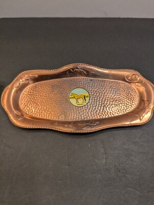 VTG Prevue Products Copper Souvenir Kentucky Trinket Dish Occupied Japan