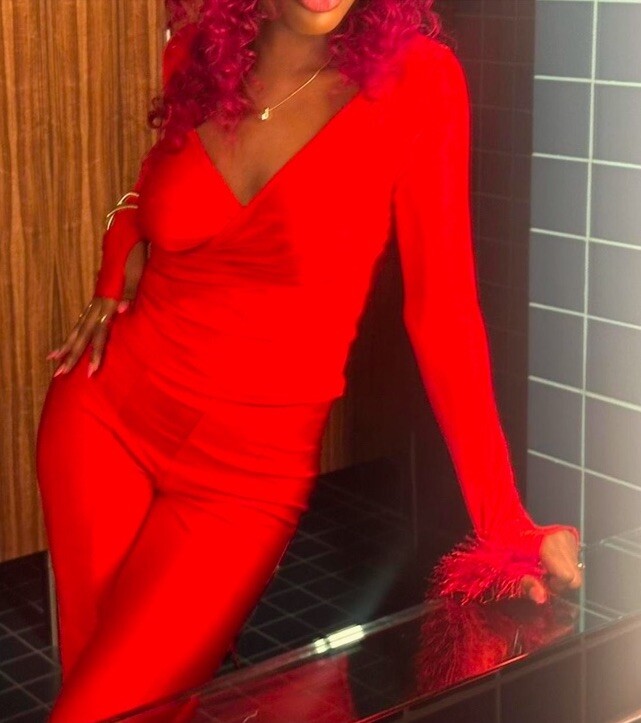 Small 2 pc red set - image 1