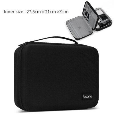 Travel Storage Bag Organizer Hard Shell Carry Case For iPad 11 Pro Charger Cable