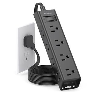 Extension Cord Flat Wall Plug - Surge Protector Power Strip with 12 Outlets, ...-image