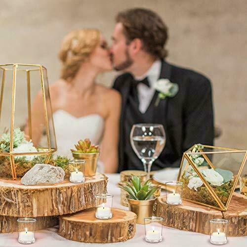  Clear Glass Tealight Candle Holder- Glass Votive Candle Holders Bulk Set of   