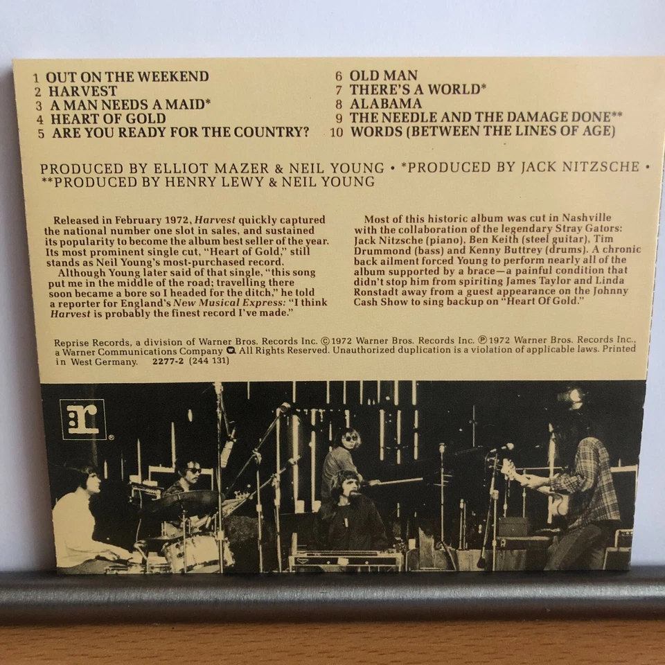 Neil Young - Harvest - CD 1972 - Bild 2 von 3