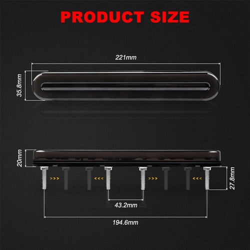2X Smoked Tray Back 36LED Tail Lights Bar Flowing Turn Signal Truck Trailer Ute - Picture 10 of 18