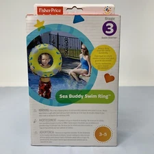 2012 Fisher-Price Sea Buddy Swim Ring Stage 3 Beginner Swim Starter 5F6059B