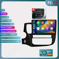 Wireless Carplay Android 13 Car Stereo Radio For Mitsubishi Outlander 2012-2018