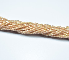 2.25mm - 2.5mm Cubic Zircon Faceted Rondelle Loose Gemstone Beads 13 Inch Strand