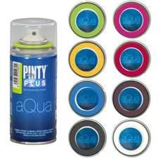 Pintyplus Aqua Water Based Spray Paint, 8 Piece Mini Artist Set - Intense Colors