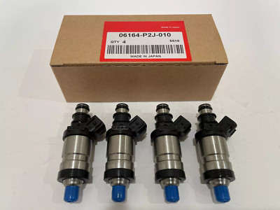 4 NEW FUEL INJECTORS 06164-P2J-010 FOR B18B1 B18C1 96-01 INTEGRA 1.8L