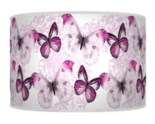 Purple Butterfly Lampshade Pendant Lamp Shade Handmade #653