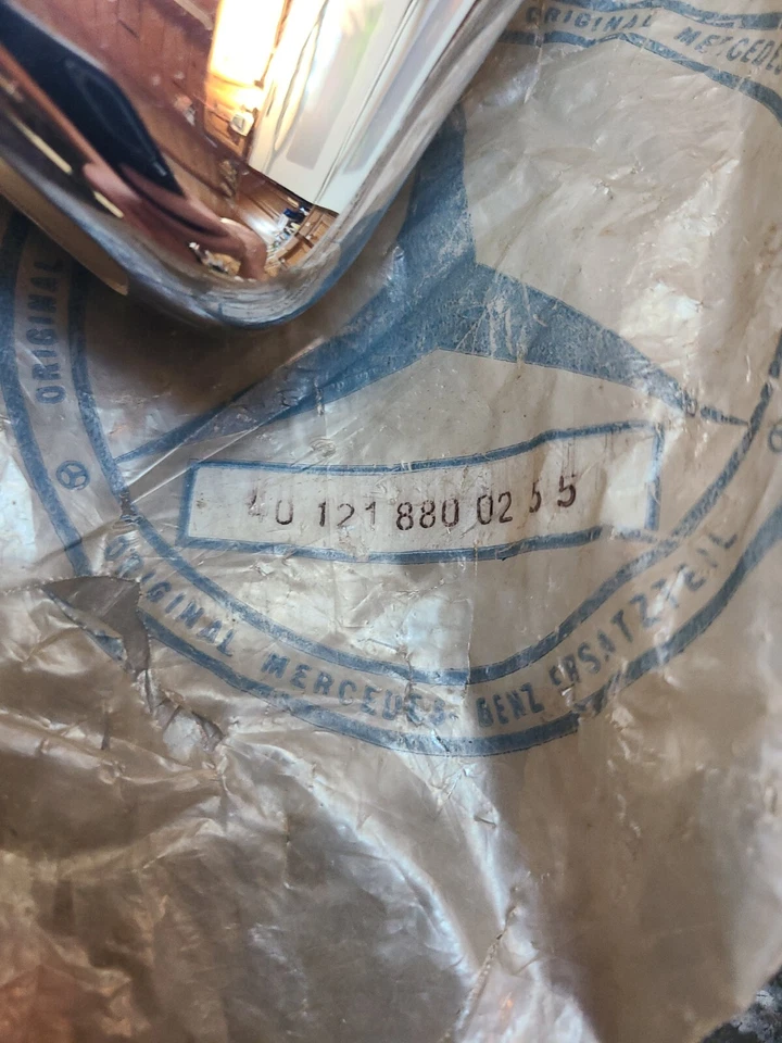 Mercedes 190SL Rear bumper guard new old stock W121 1955-1963 40-121-880-02-55 Foto 3 de 4