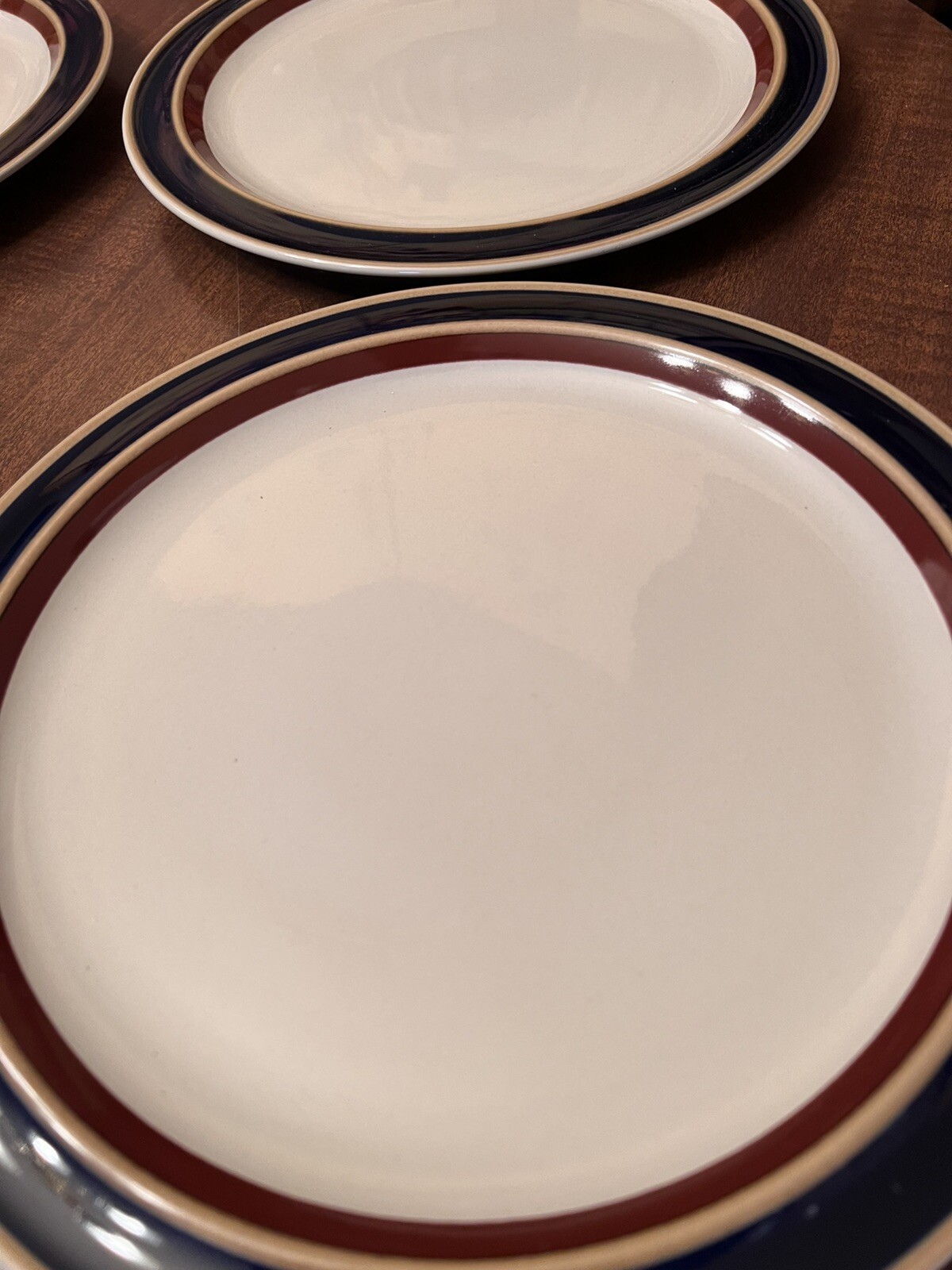 Imperial Stoneware by W. M. Dalton Japan MW150 Dinner Plates plate 10.5" Lot (4)