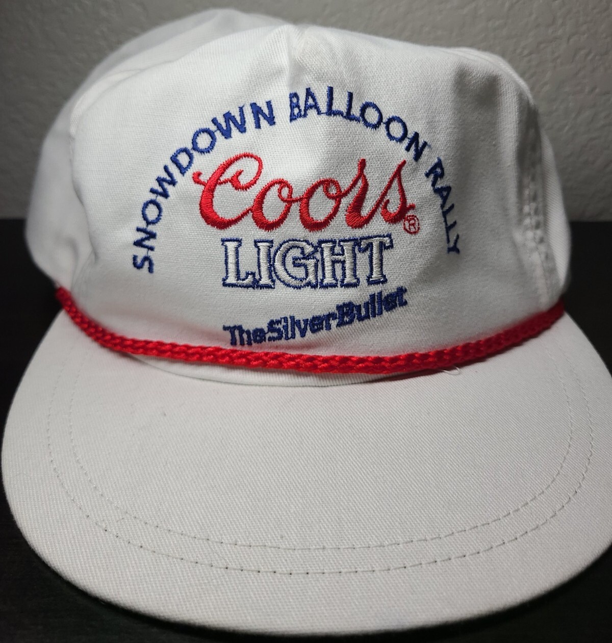 Coors Light Vintage Trucker Style Hat 80’s White Very… Gem