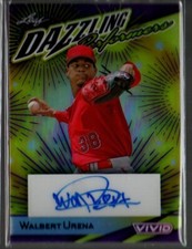 Walbert Urena 2023 Leaf VIVID Dazzling Performers AUTO /2