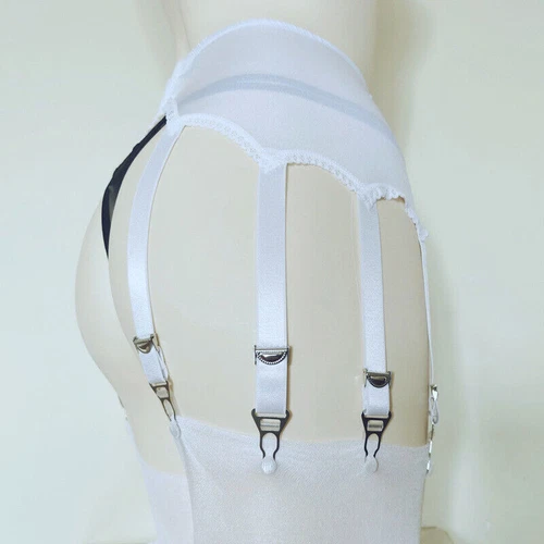 Damen Vintage Retro Strapsgürtel Strumpfhalter 10 Straps mit Metallclips S-3xl.Y - Bild 1 von 26