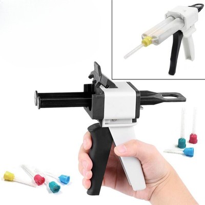 Dental Impression Mixing Dispensing Gun Universal Dispenser Gun 1:1 /1:2 Silicon