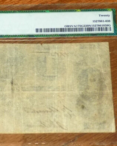 ONE DOLLAR Farmers Bank of Virginia Richmond $1 1861 PMG 20 NET Civil War Era - Picture 5 of 6
