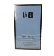 A* MEN Thierry Mugler Eau De Toilette Rubber Flask 3.4 oz/100 ml Sealed