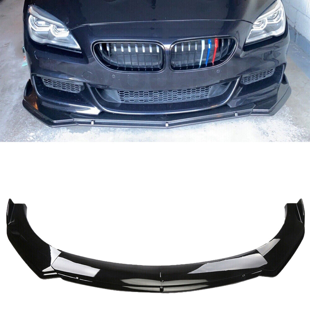 For BMW 740i 750i 760i Series Front Bumper Lip Spoiler Splitter Glossy Black