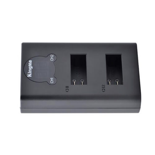 LCD 2-Slot Dual Battery Charger USB Charging Holder For Gopro Max Action Camera. - Photo 1 sur 10