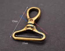 Brass Keyring Bag Clasps Lobster Swivel Trigger Clip Snap Hook Keychain Findings