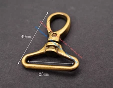 Brass Keyring Bag Clasps Lobster Swivel Trigger Clip Snap Hook Keychain Findings