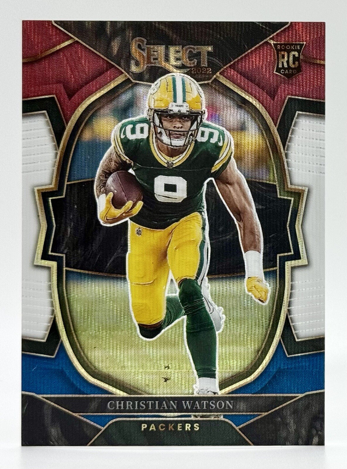2022 Panini Select Tri-Color Prizm #53 Christian Watson RC 154/249 Packers