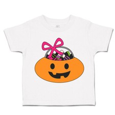 Halloween Toddler T-Shirt Candies in Pumpkin with Ribbon Cotton Magic Clothes
