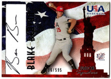 Blake Beavan Signed 2007 USA Baseball Junior Signature Black Ink /595 #A-29