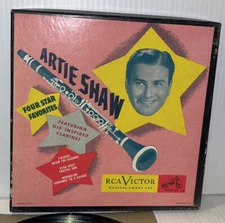 ARTIE SHAW FOUR STAR FAVORITES RCA VICTOR LPM 3 Box Set 45 Rpm